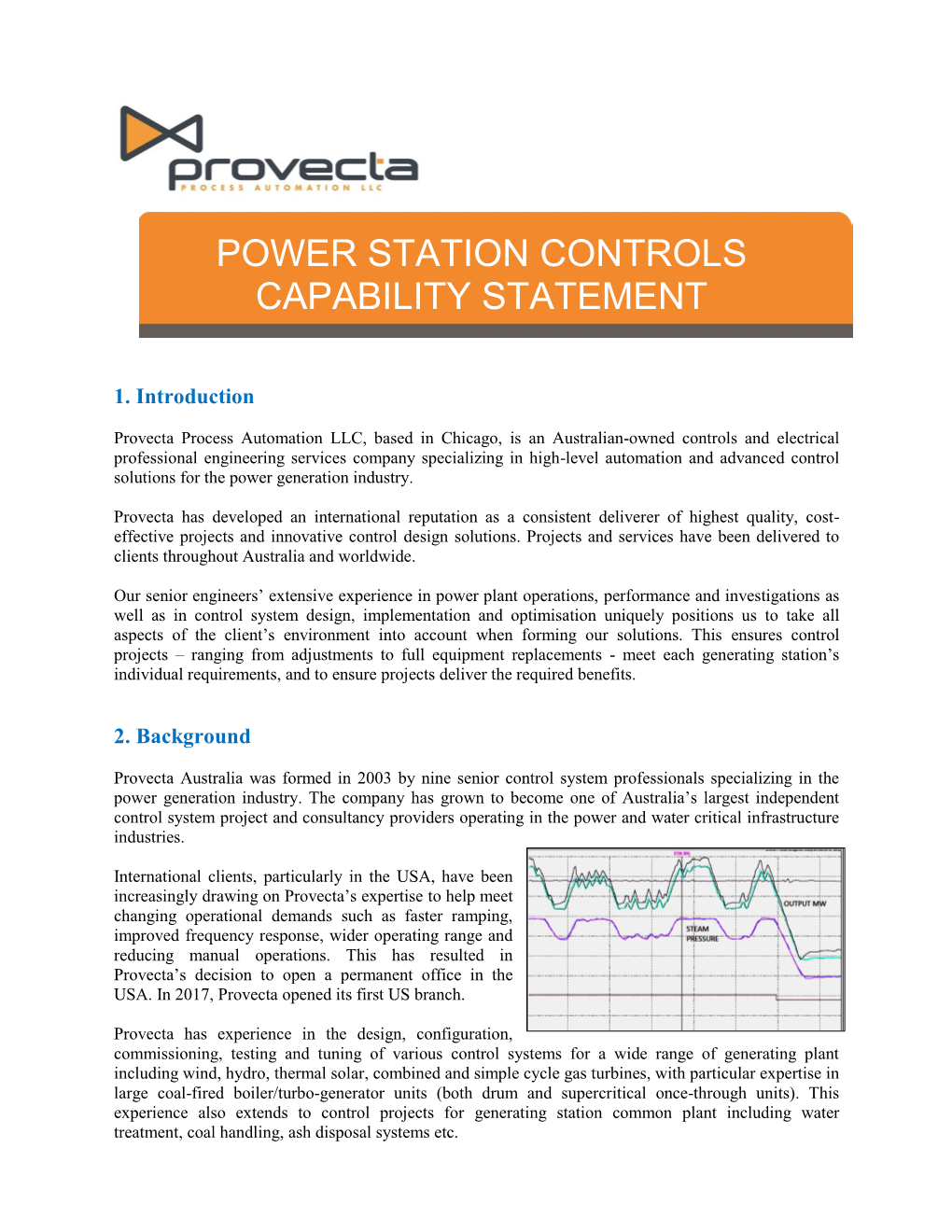 Power Station Controls Capability Statement