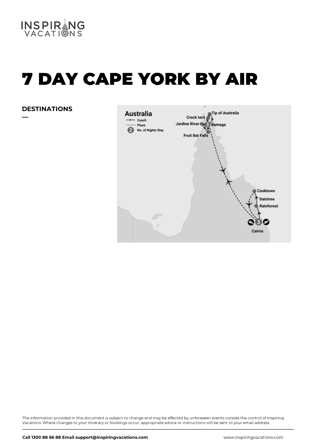 7 Day Cape York by Air