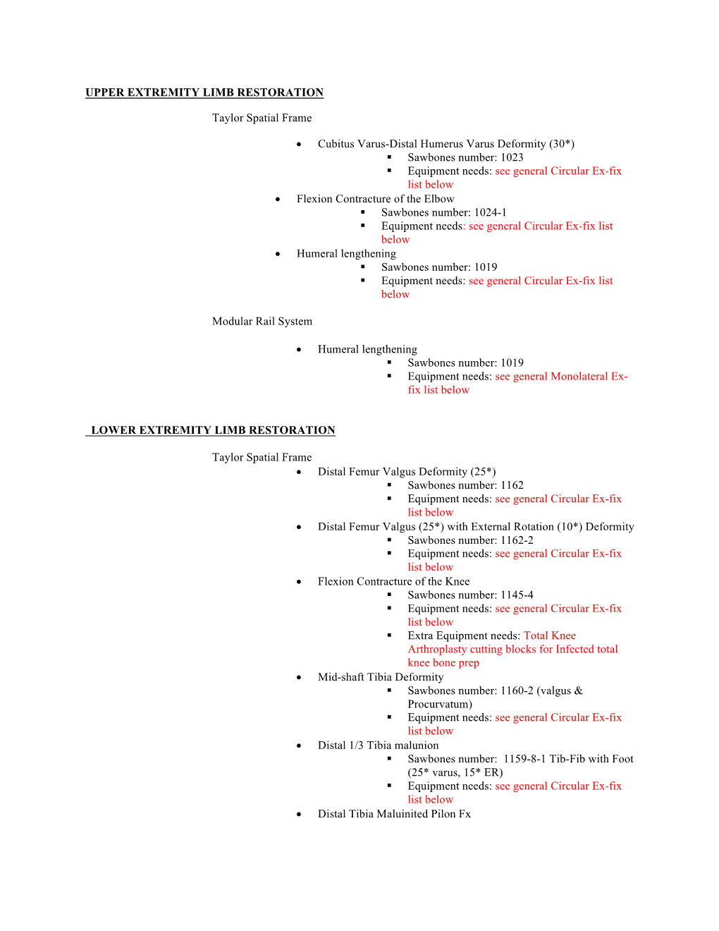 Download the Trauma / Extremity Procedure