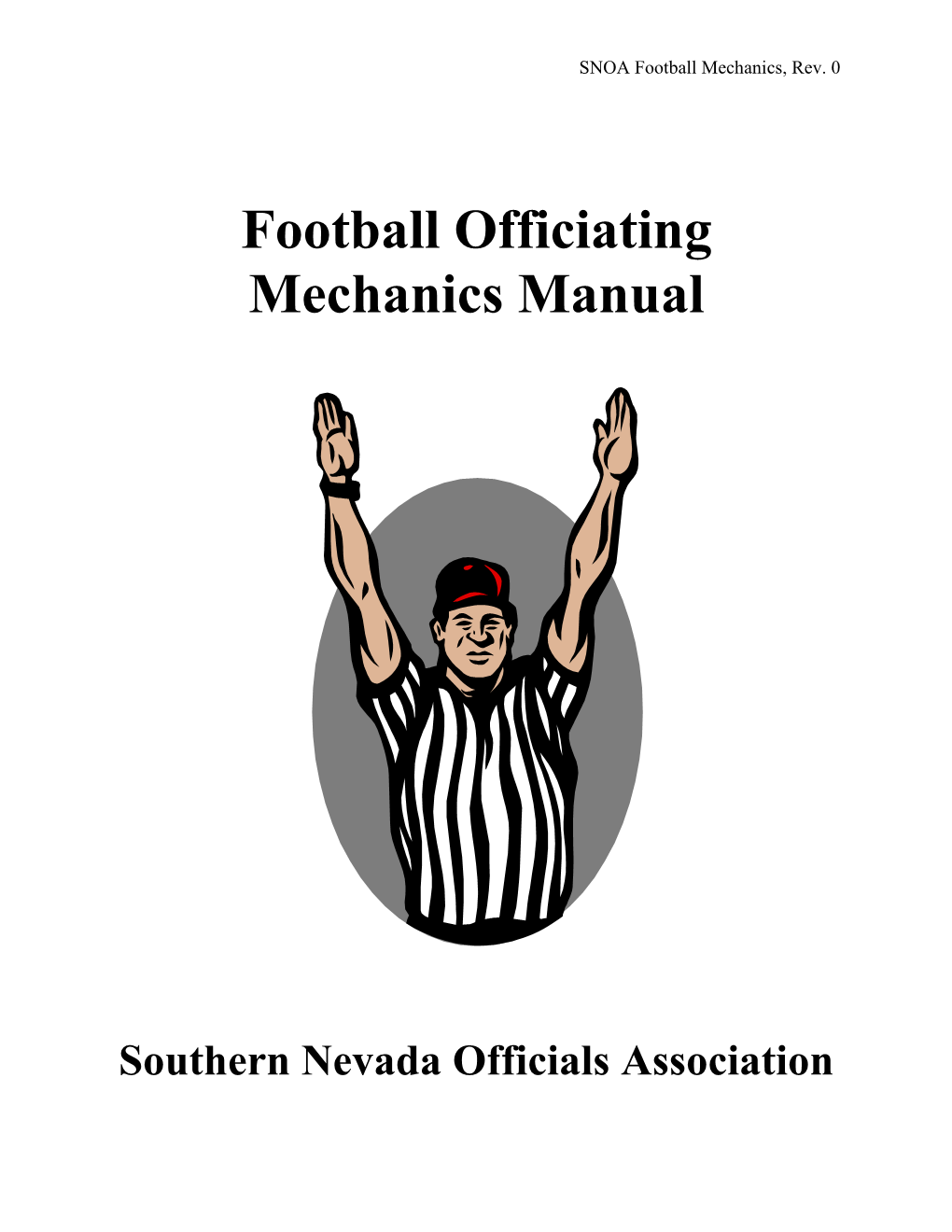 Football Officiating Mechanics Manual