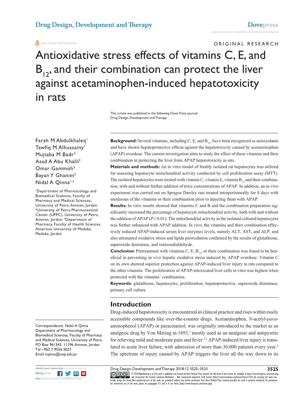 Antioxidative Stress Effects of Vitamins C, E, and B , and Their Combination