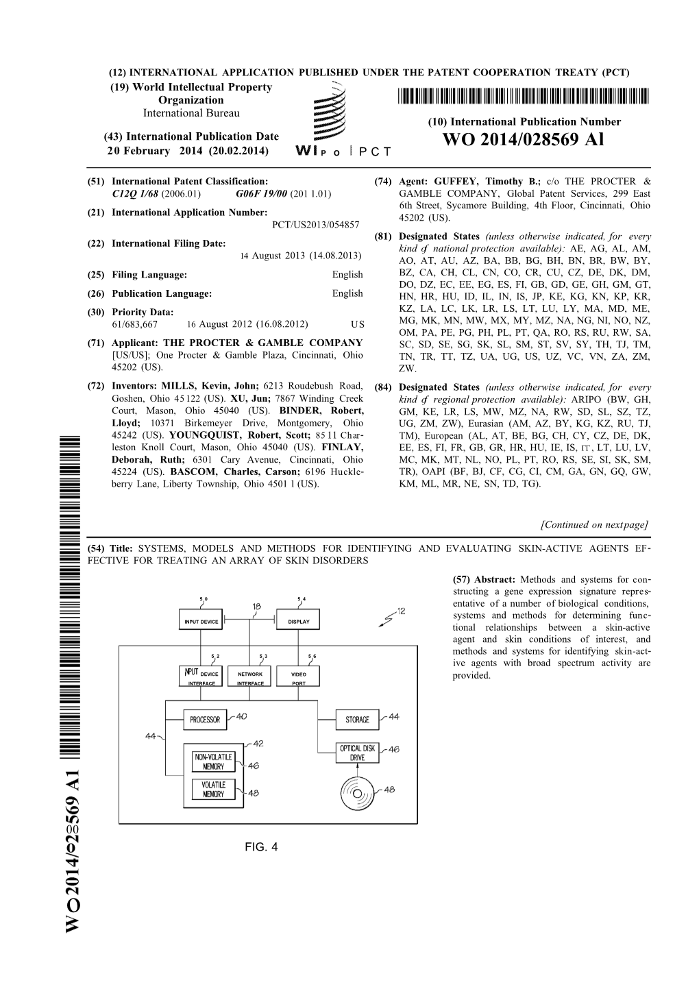 WO 2014/028569 Al 20 February 2014 (20.02.2014) P O P C T