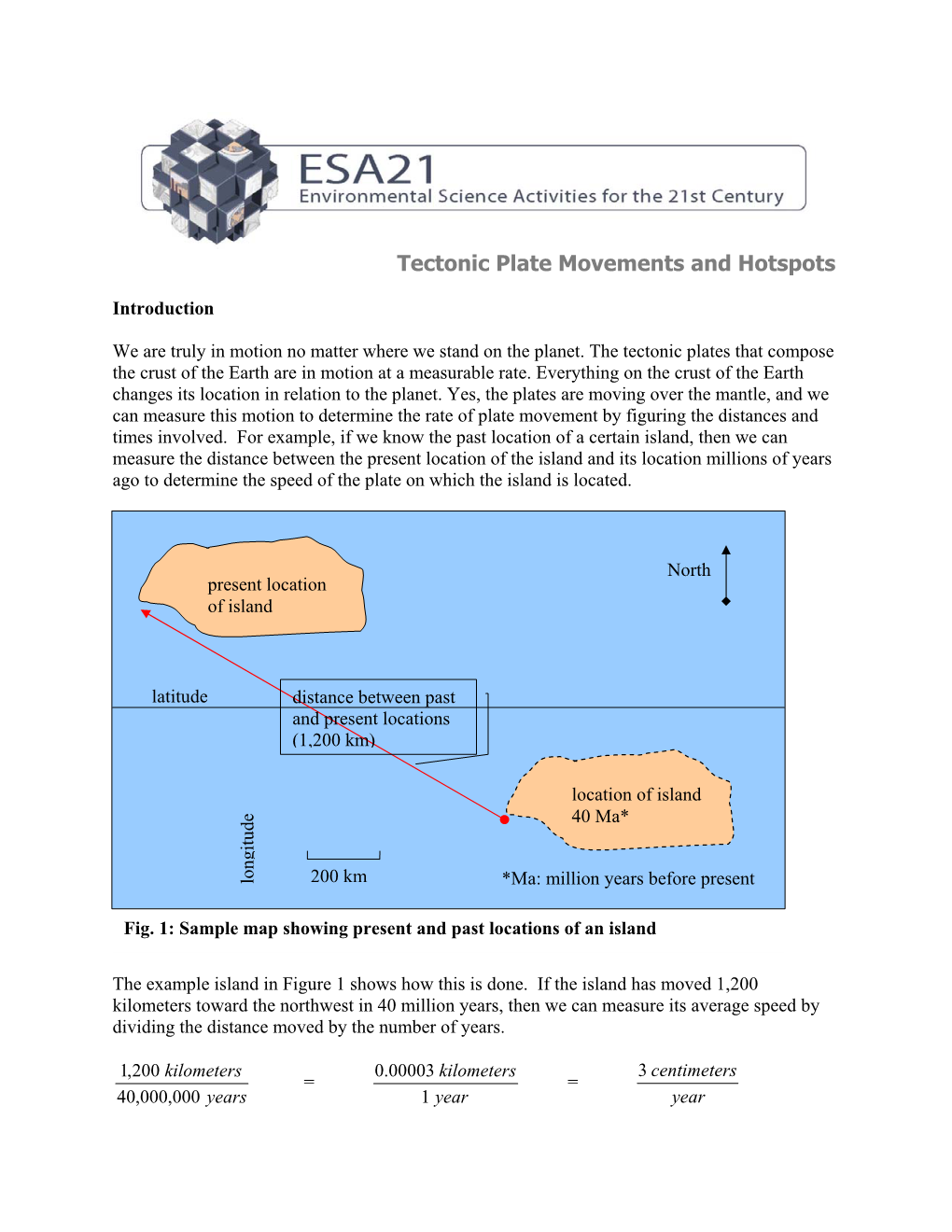 Tectonic Plate Movements and Hotspots