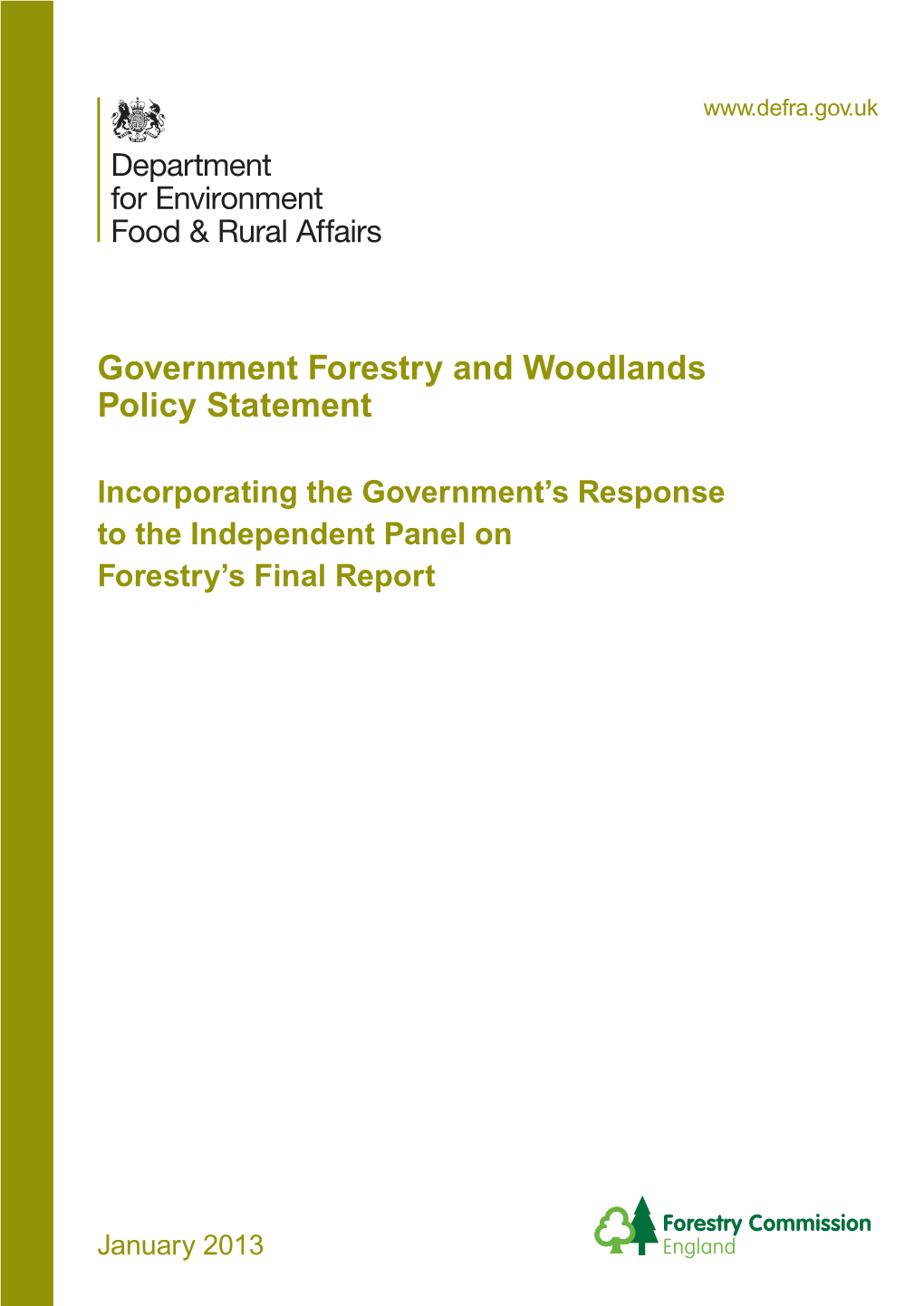 Government Forestry and Woodlands Policy Statement