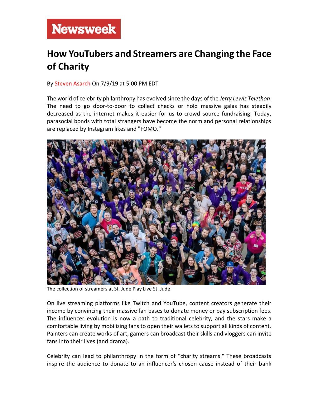 How Youtubers and Streamers Are Changing the Face of Charity