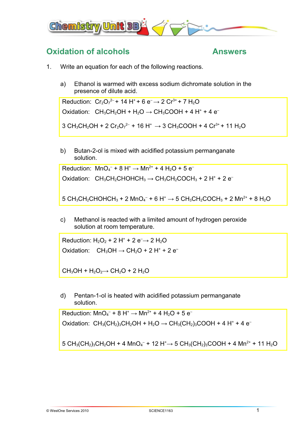 Combining Half-Equations