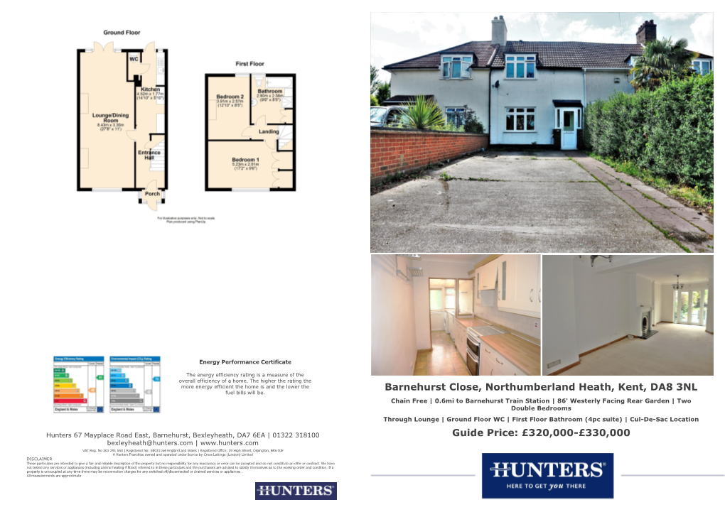 Barnehurst Close, Northumberland Heath, Kent, DA8 3NL Guide Price