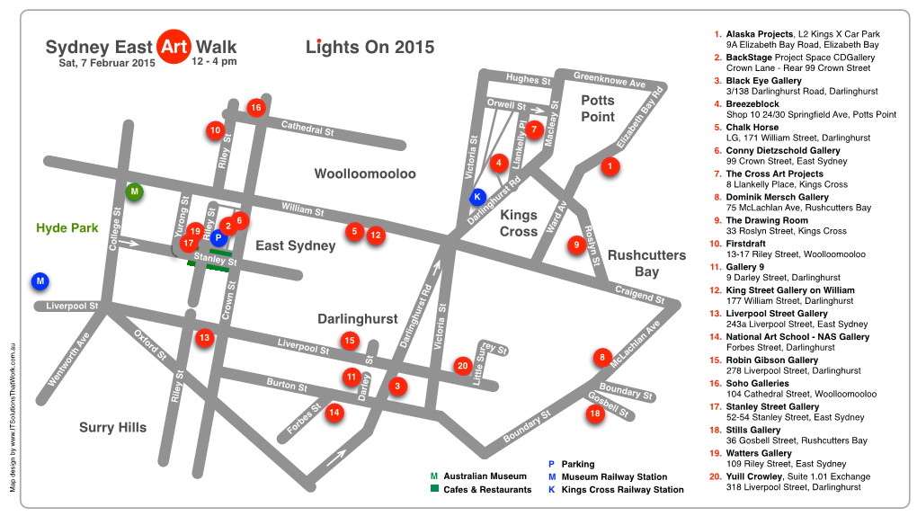 East Sydney Art Walk