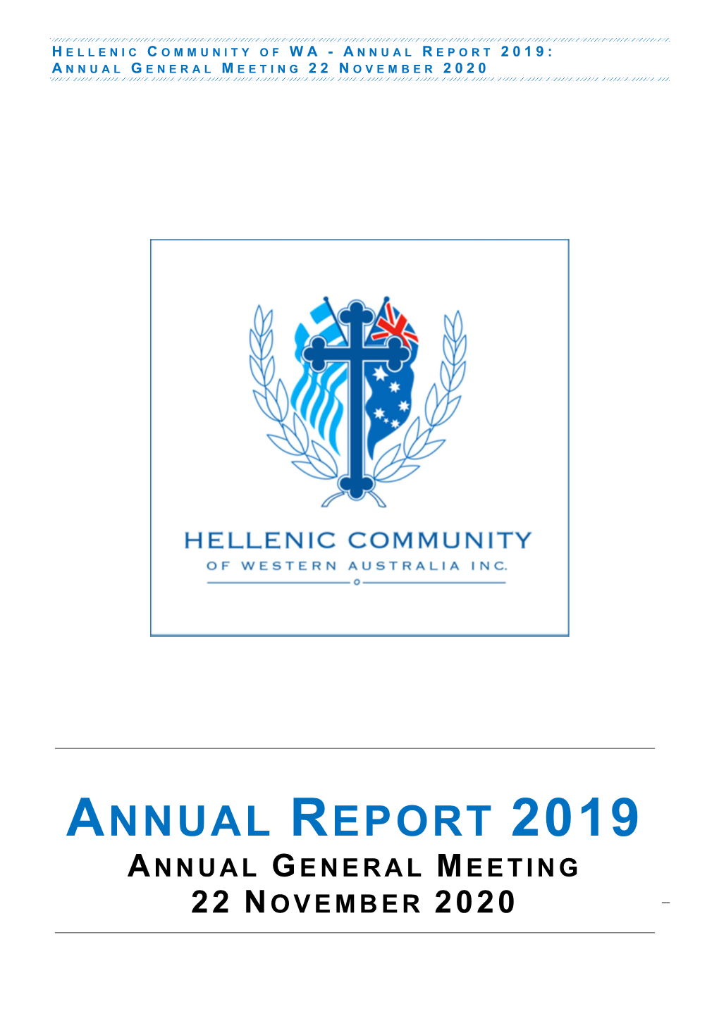 Annual Report 2019 a Nnual G Eneral M Eeting