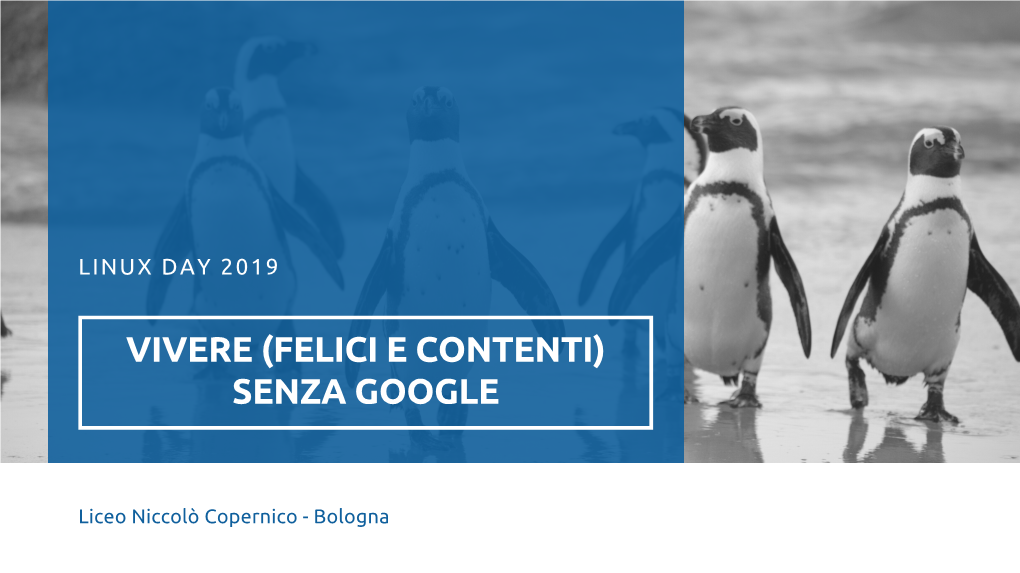 Vivere (Felici E Contenti) Senza Google