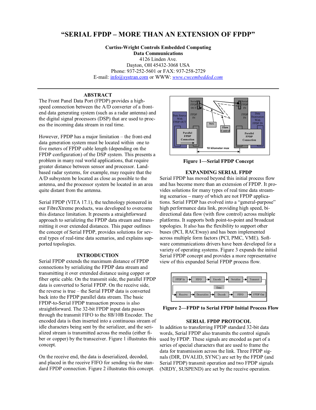 Literature-Serial FPDP White Paper