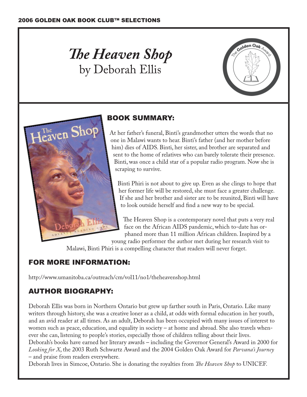 The Heaven Shop? ● What Is the Name of Binti’S Radio Play? ● What Does the Name “Gogo” Mean? ● Who Are the People in Binti’S Real Family? What Are They Like?