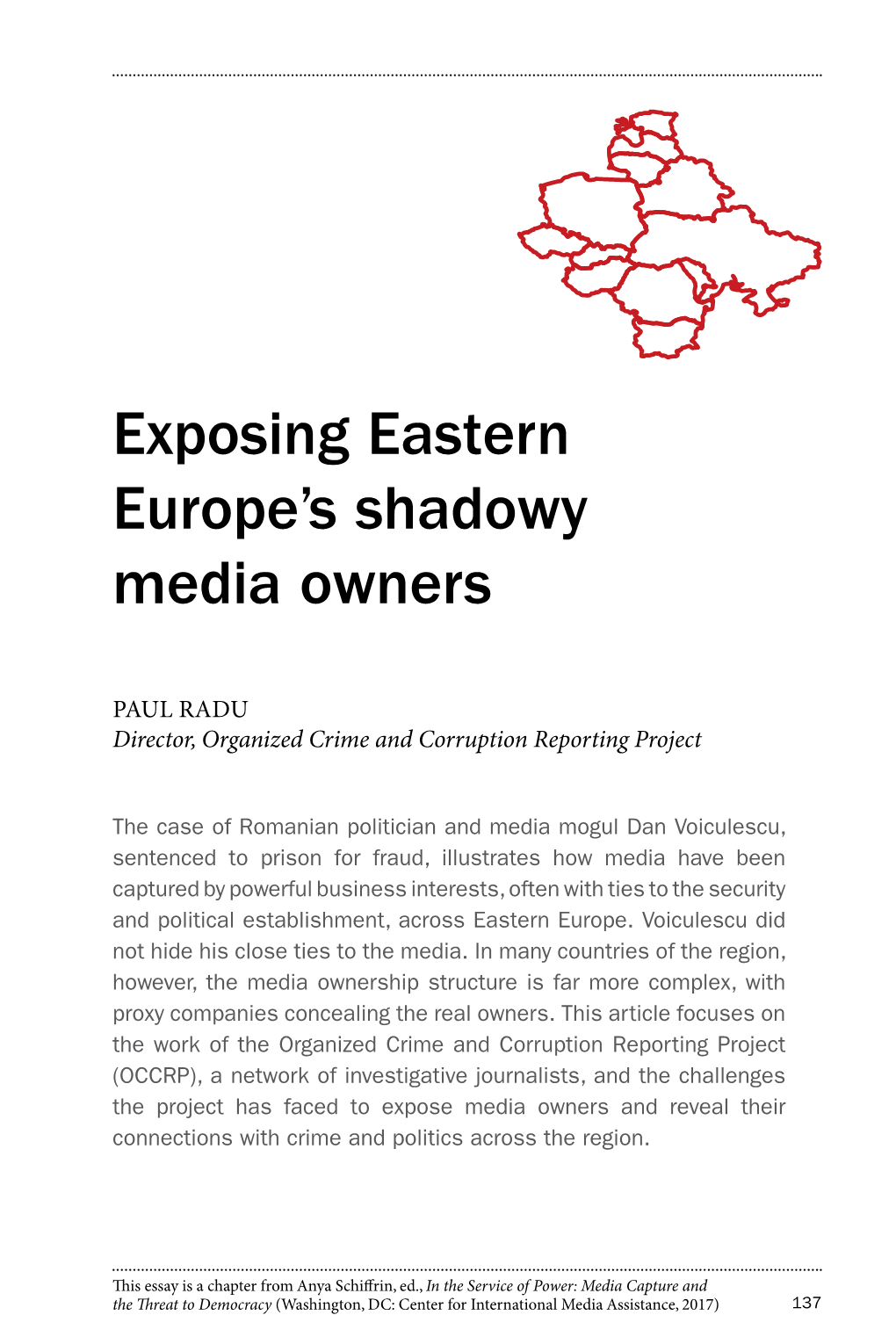 Exposing Eastern Europe's Shadowy Media Owners