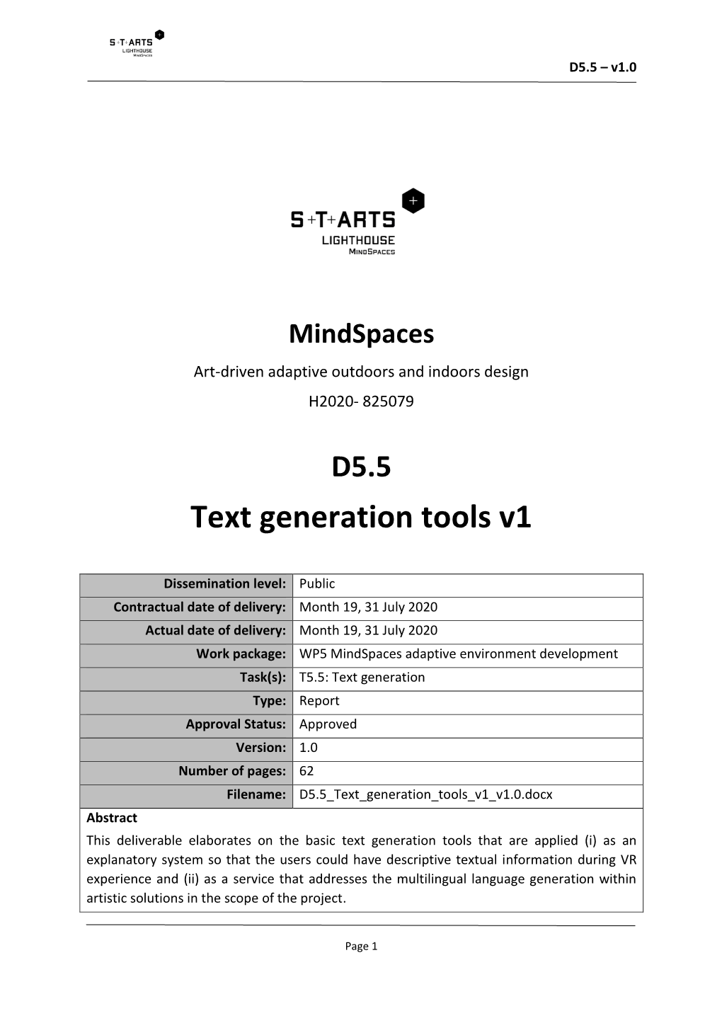 Text Generation Tools V1