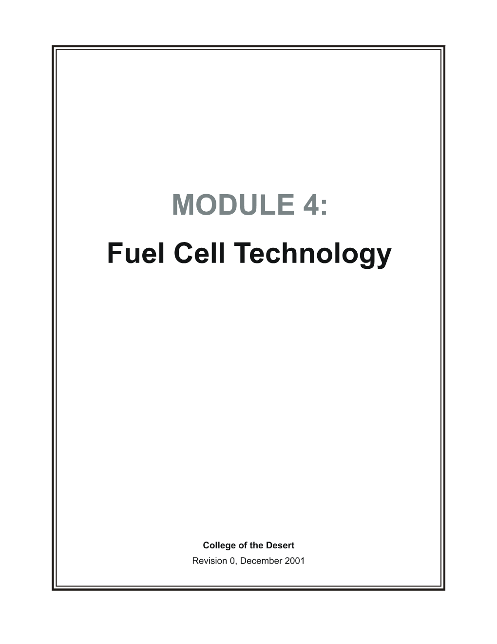 FUEL CELL ENGINE TECHNOLOGY Cell Engines