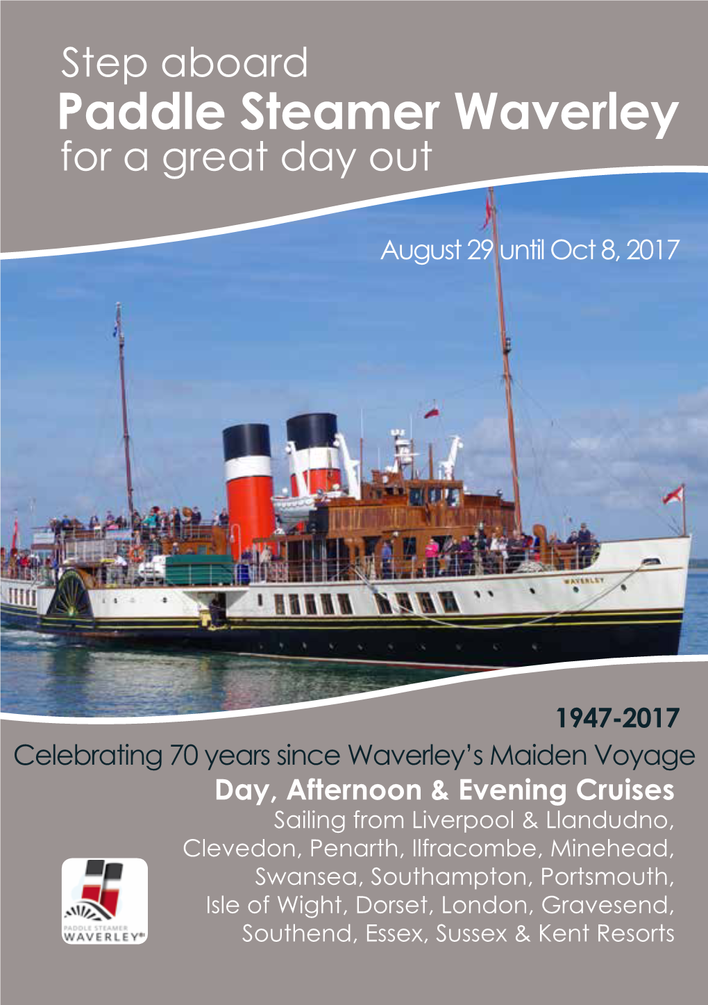 Paddle Steamer Waverley for a Great Day Out