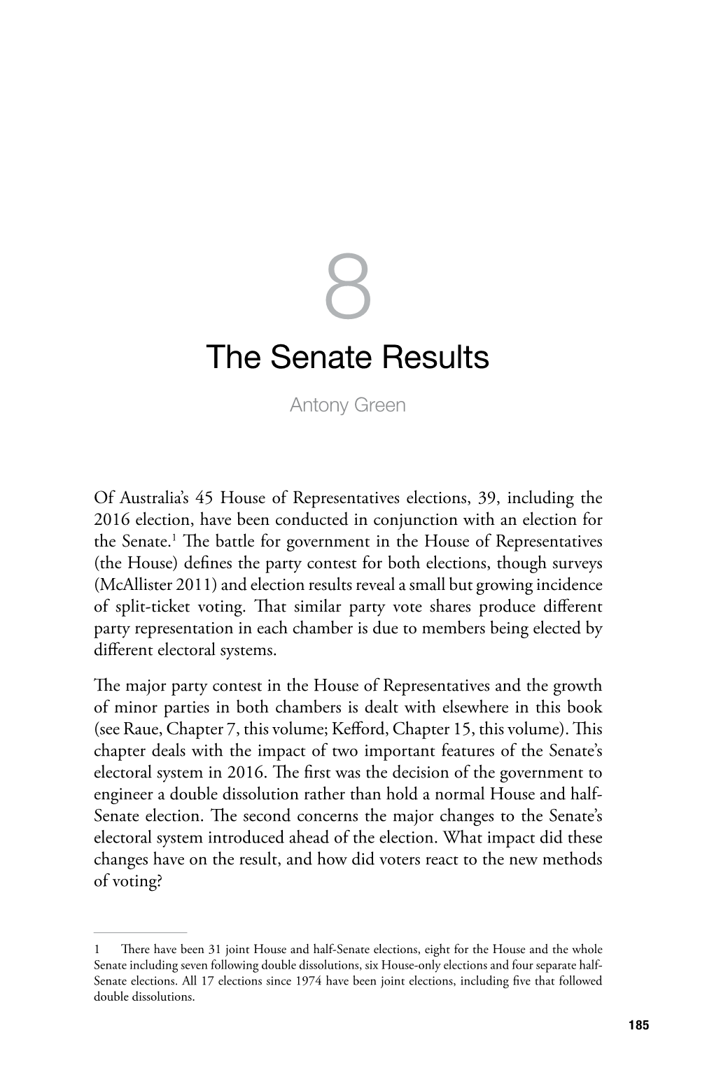 The Senate Results Antony Green