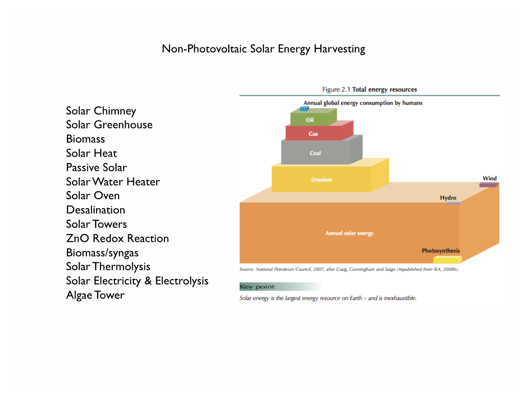 Non-Photovoltaic Solar Energy Harvesting