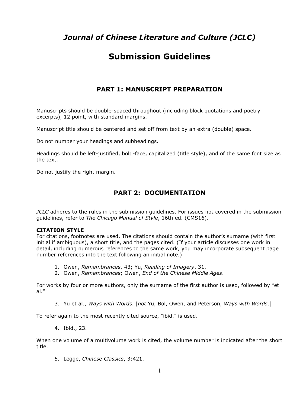 Submission Guidelines