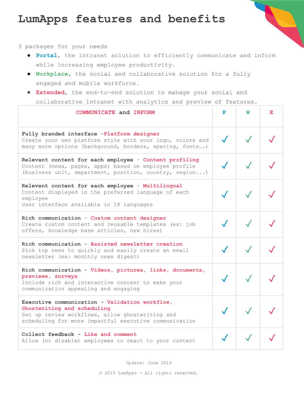 Lumapps Features and Benefits