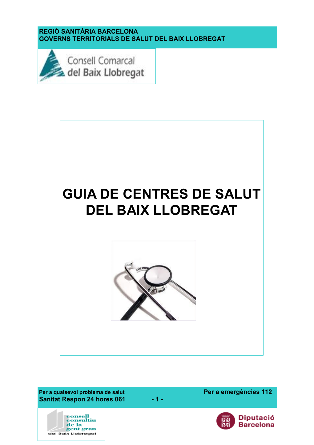 Guia De Centres De Salut Del Baix Llobregat