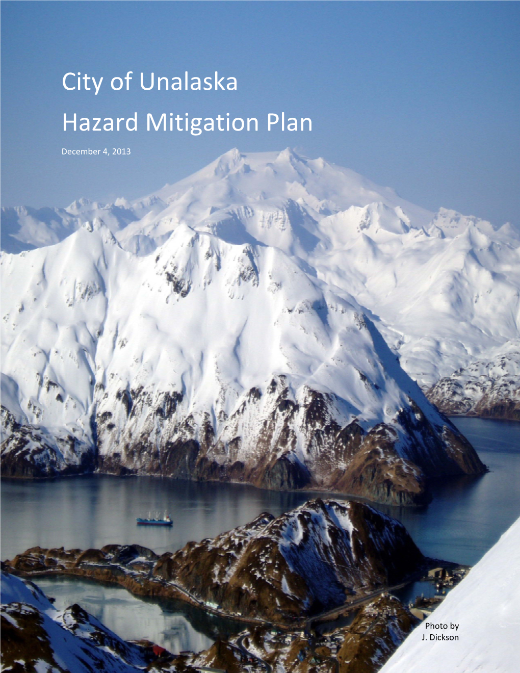 City of Unalaska Hazard Mitigation Plan