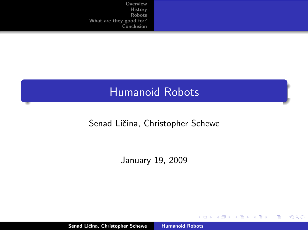 Humanoid Robots