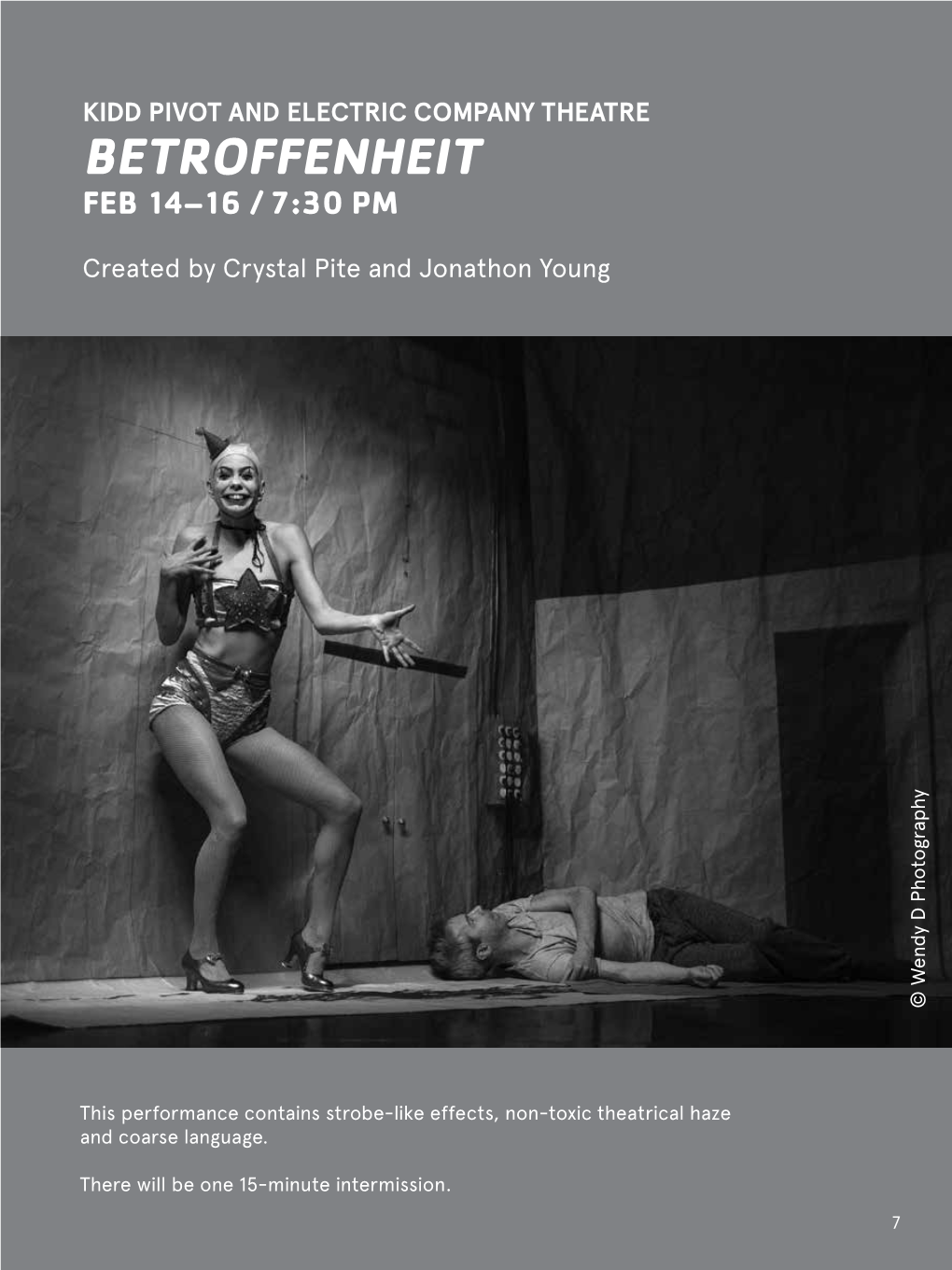 Betroffenheit Feb 14–16 / 7:30 Pm