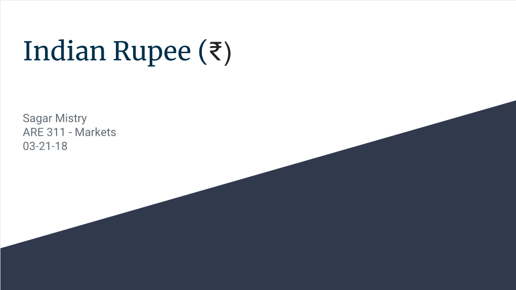 Indian Rupee (₹)