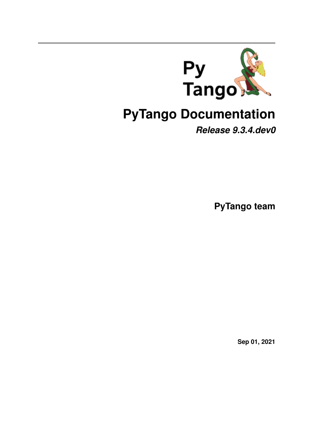 Pytango Documentation Release 9.3.4.Dev0