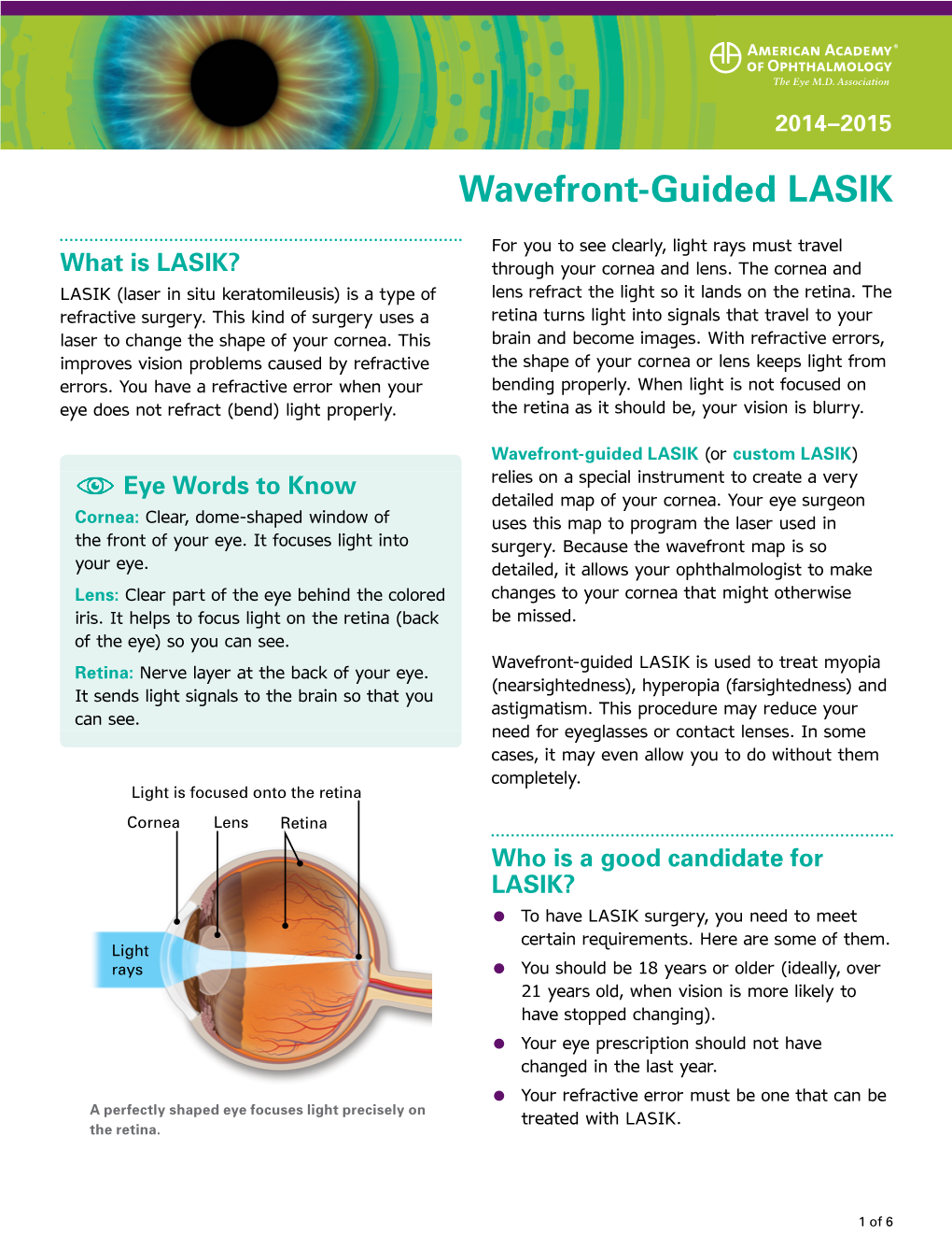 Wavefront LASIK