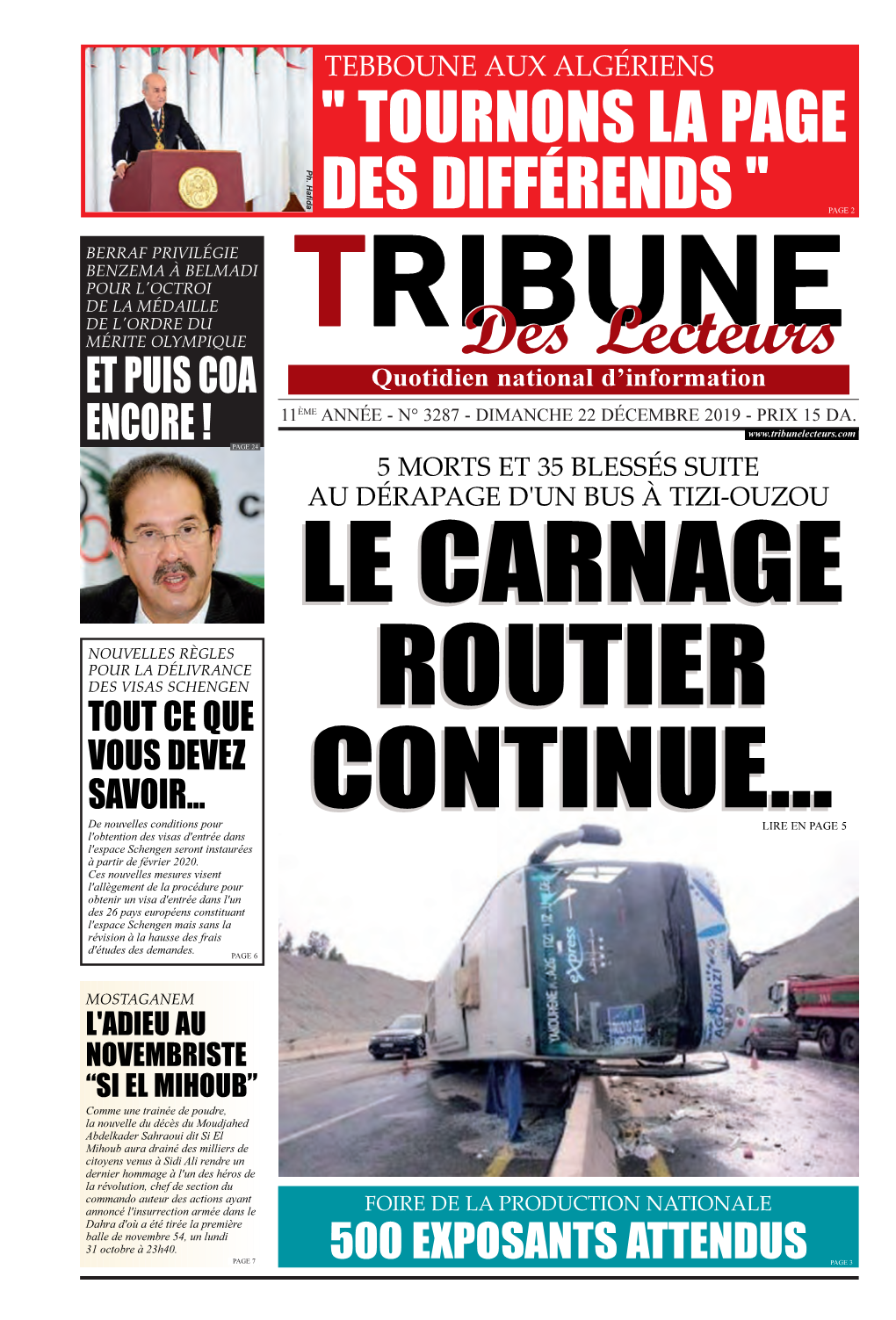 Pdf Tribune Des Lecteurs Du 2019-12-22