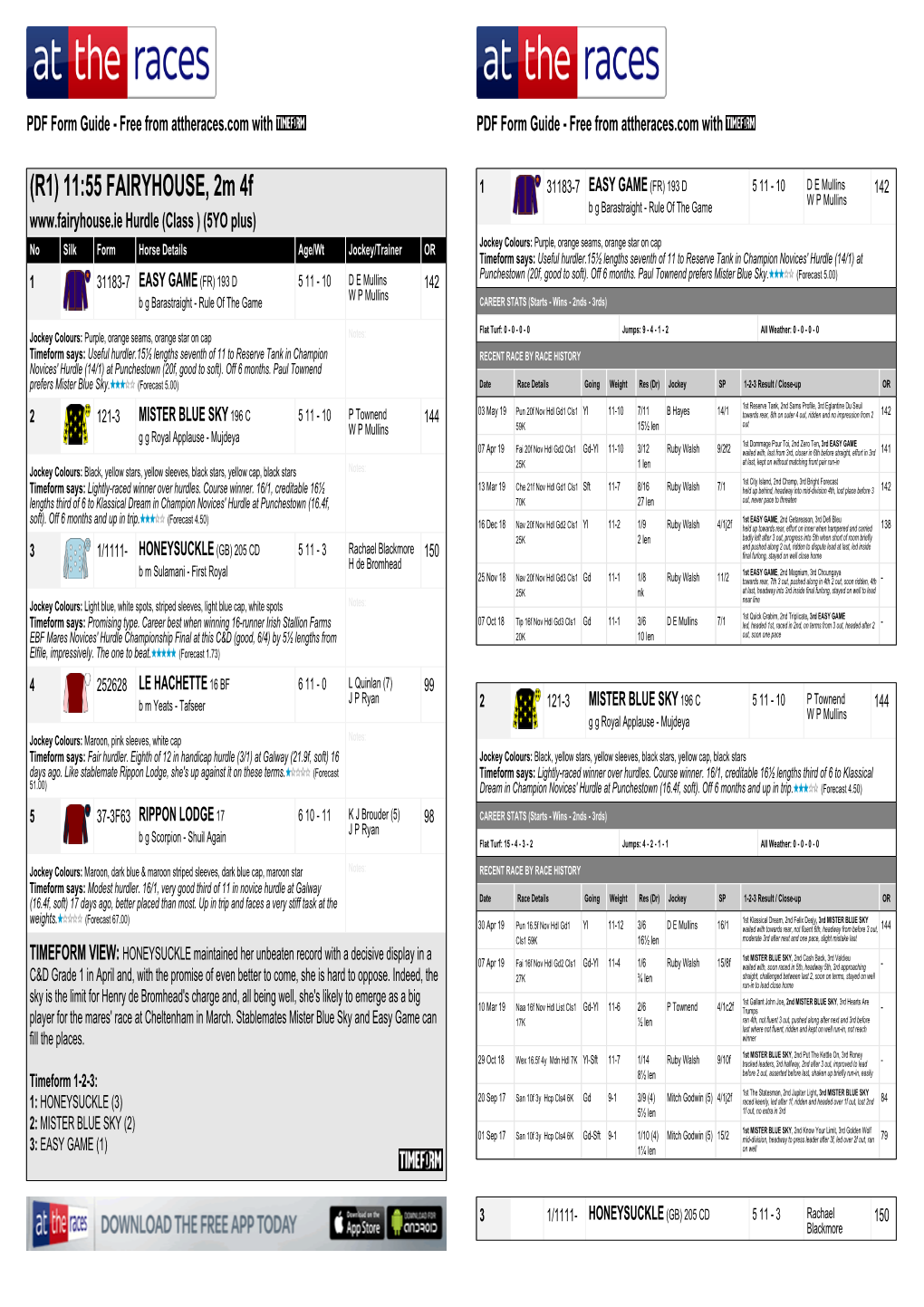 (R1) 11:55 FAIRYHOUSE, 2M 4F