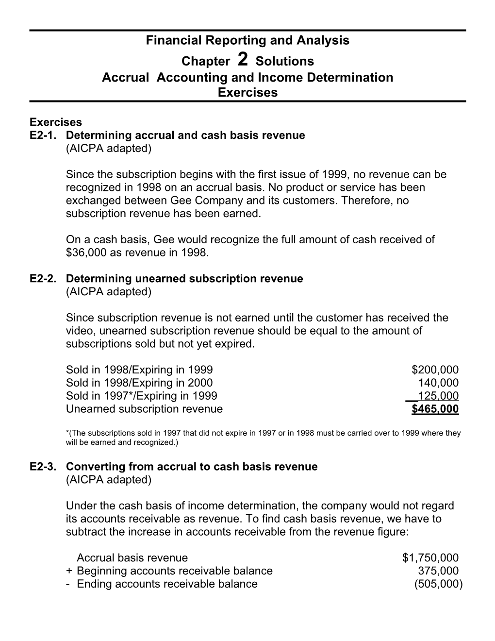 Financial Reporting and Analysis s1