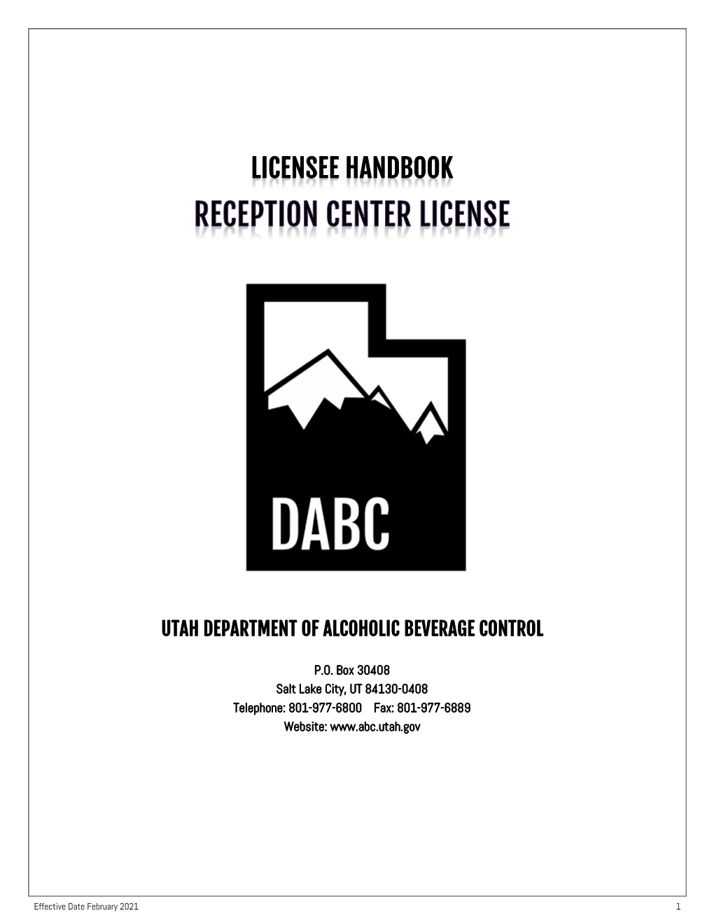 Licensee Handbook