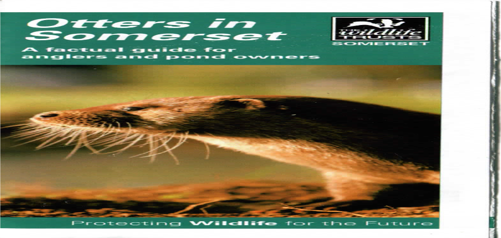Otters in Somerset 1^ SOMERSET a Factual Guide for Anglers and Pond Owners