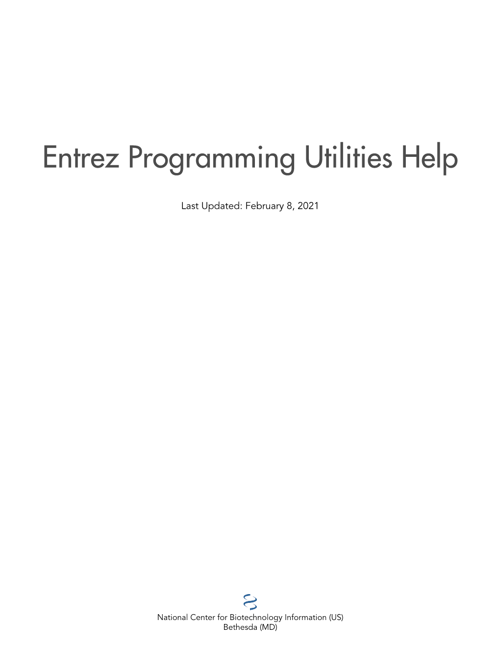 Entrez Programming Utilities Help