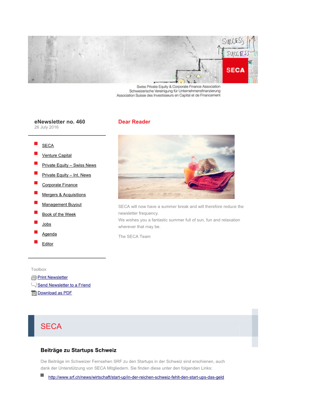 SECA | Swiss Private Equity & Corporate Finance Association