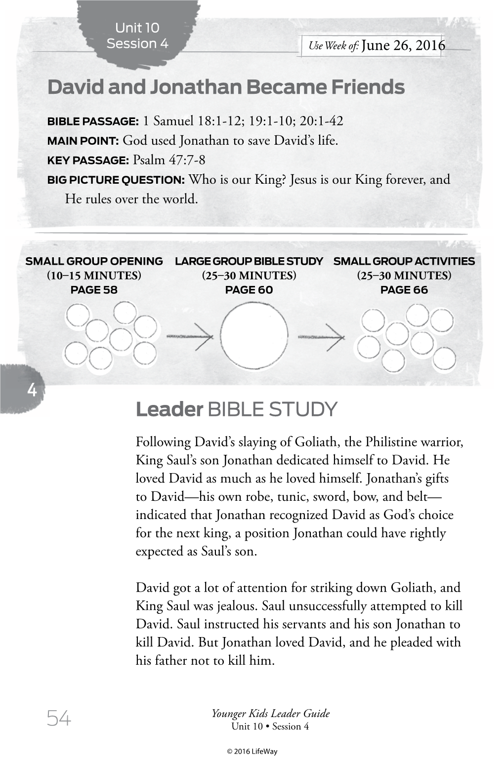 Leader BIBLE STUDY David and Jonathan Became Friends