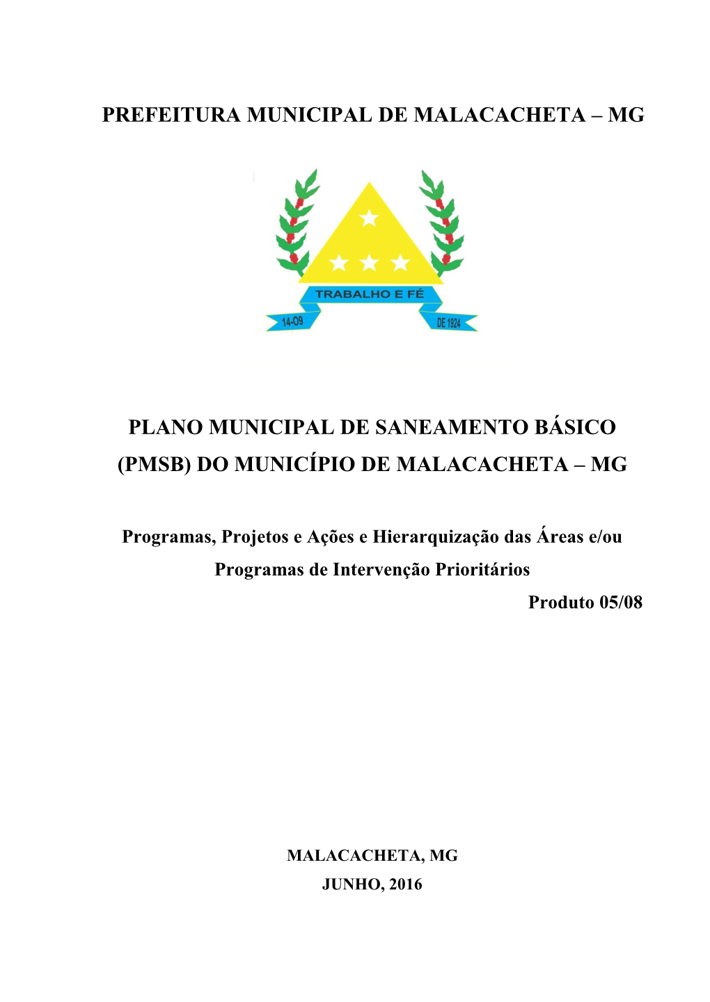 Prefeitura Municipal De Malacacheta – Mg Plano