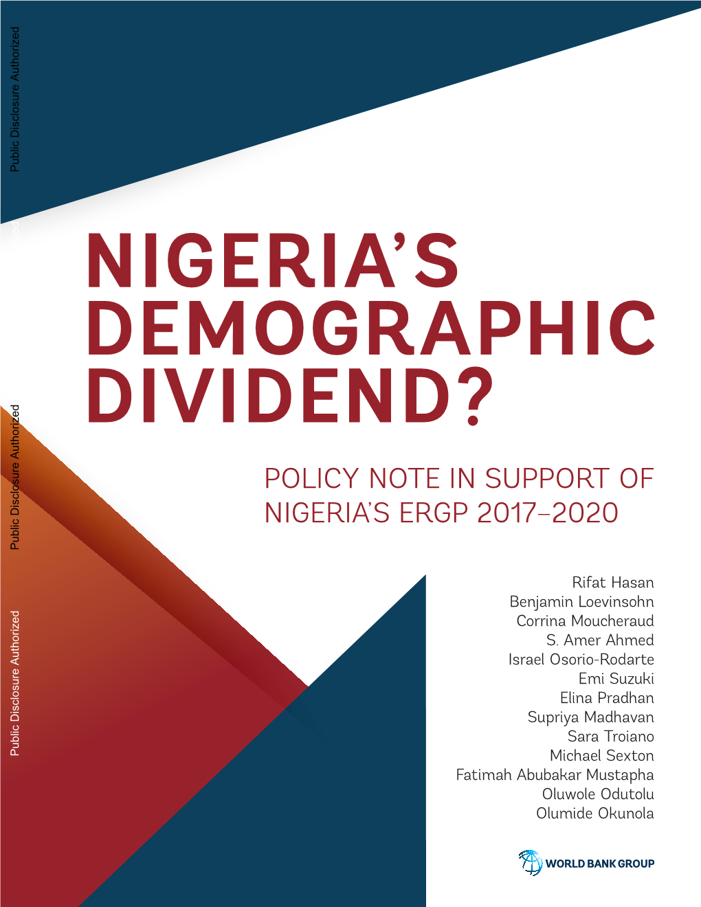 Nigeria's Demographic Dividend?