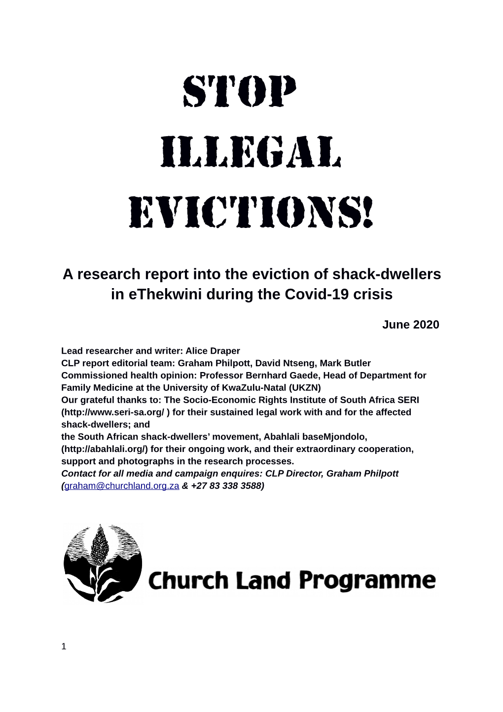 STOP Illegal Evictions!