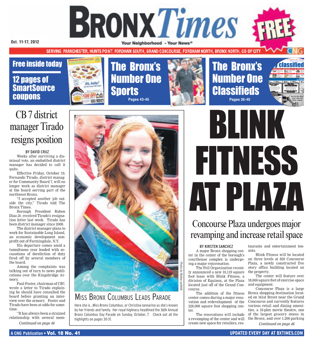 Bronx Times: October 12, 2012