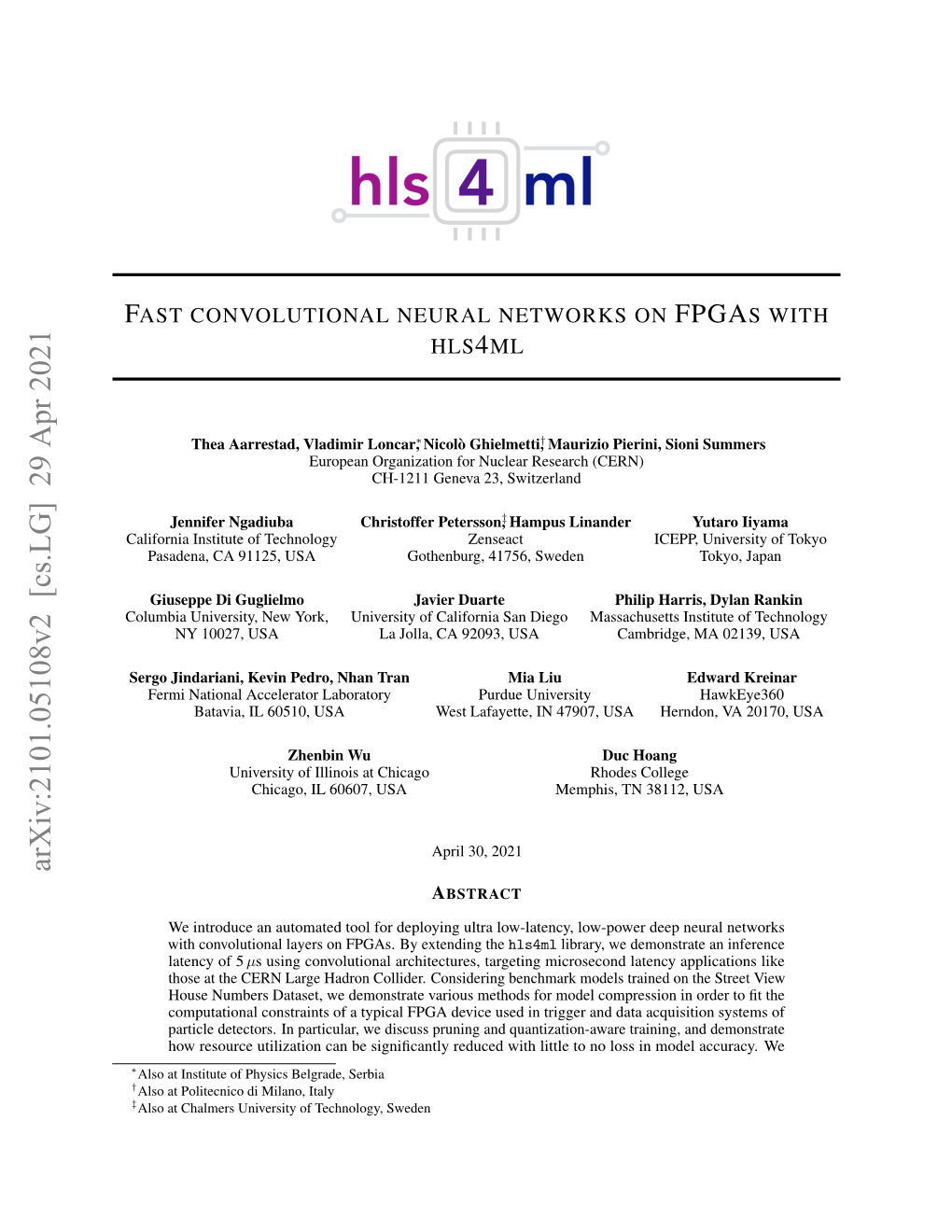 Fast Convolutional Neural Networks on Fpgas With