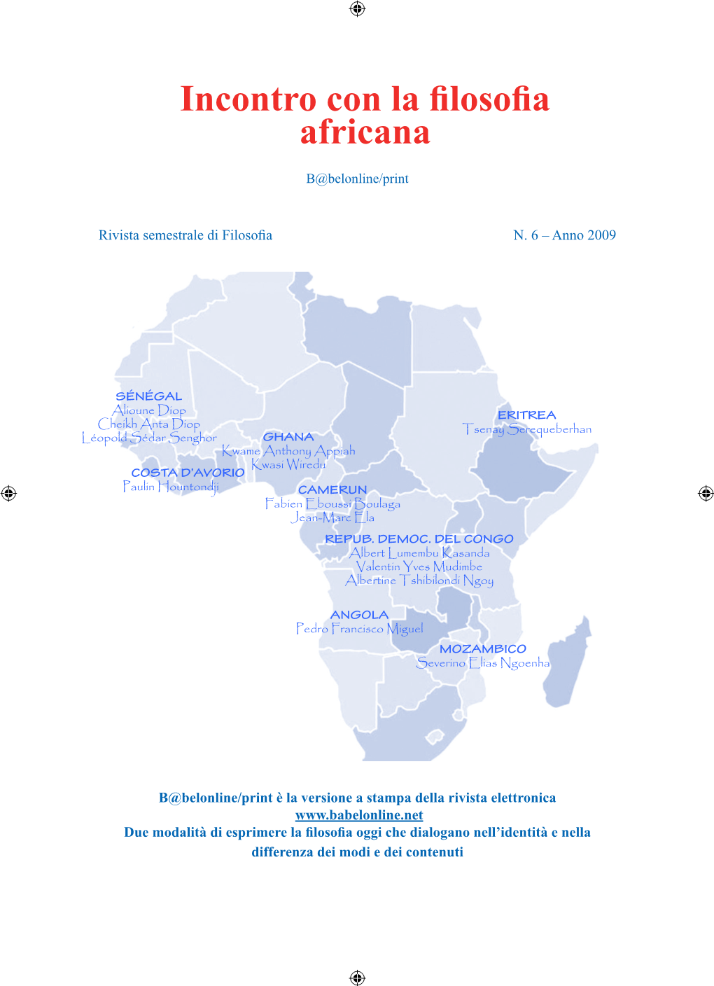 Incontro Con La Filosofia Africana