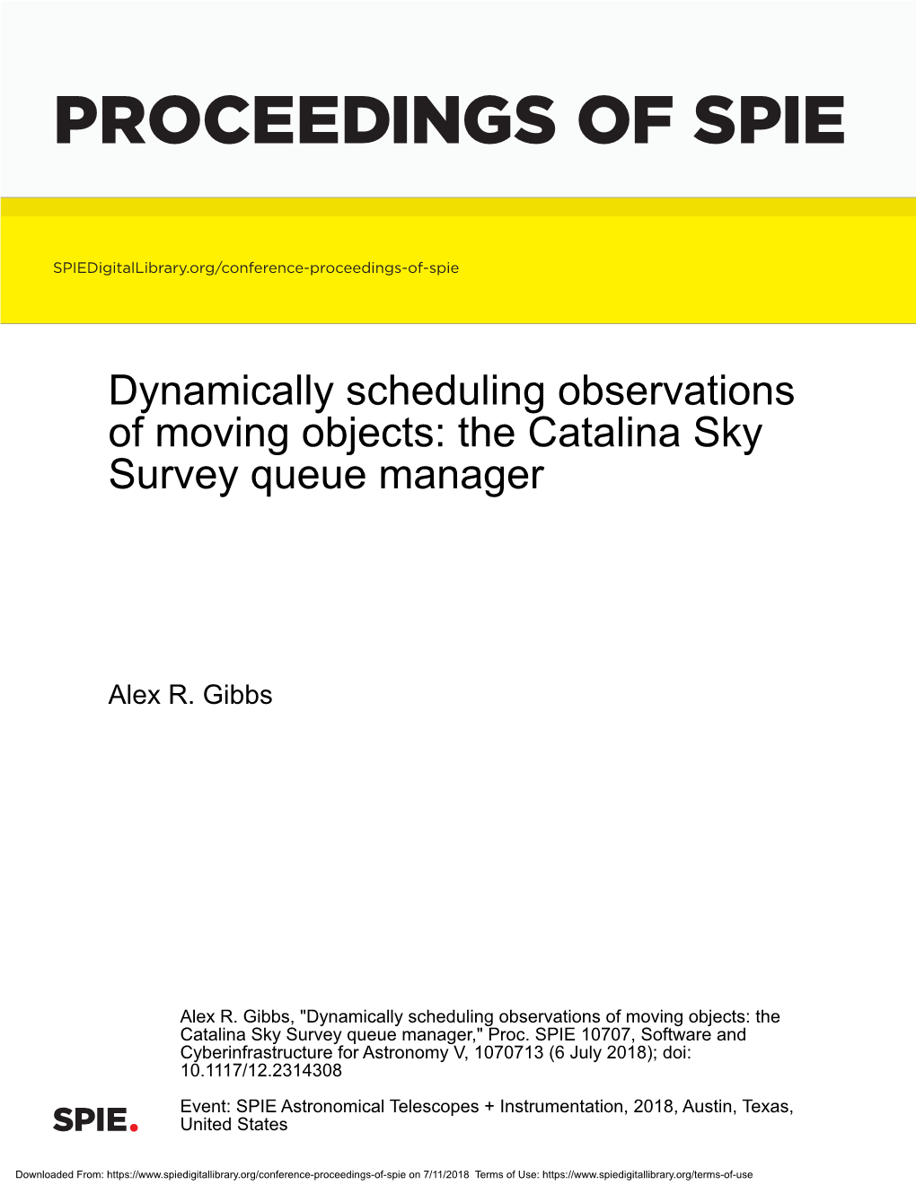 Proceedings of Spie