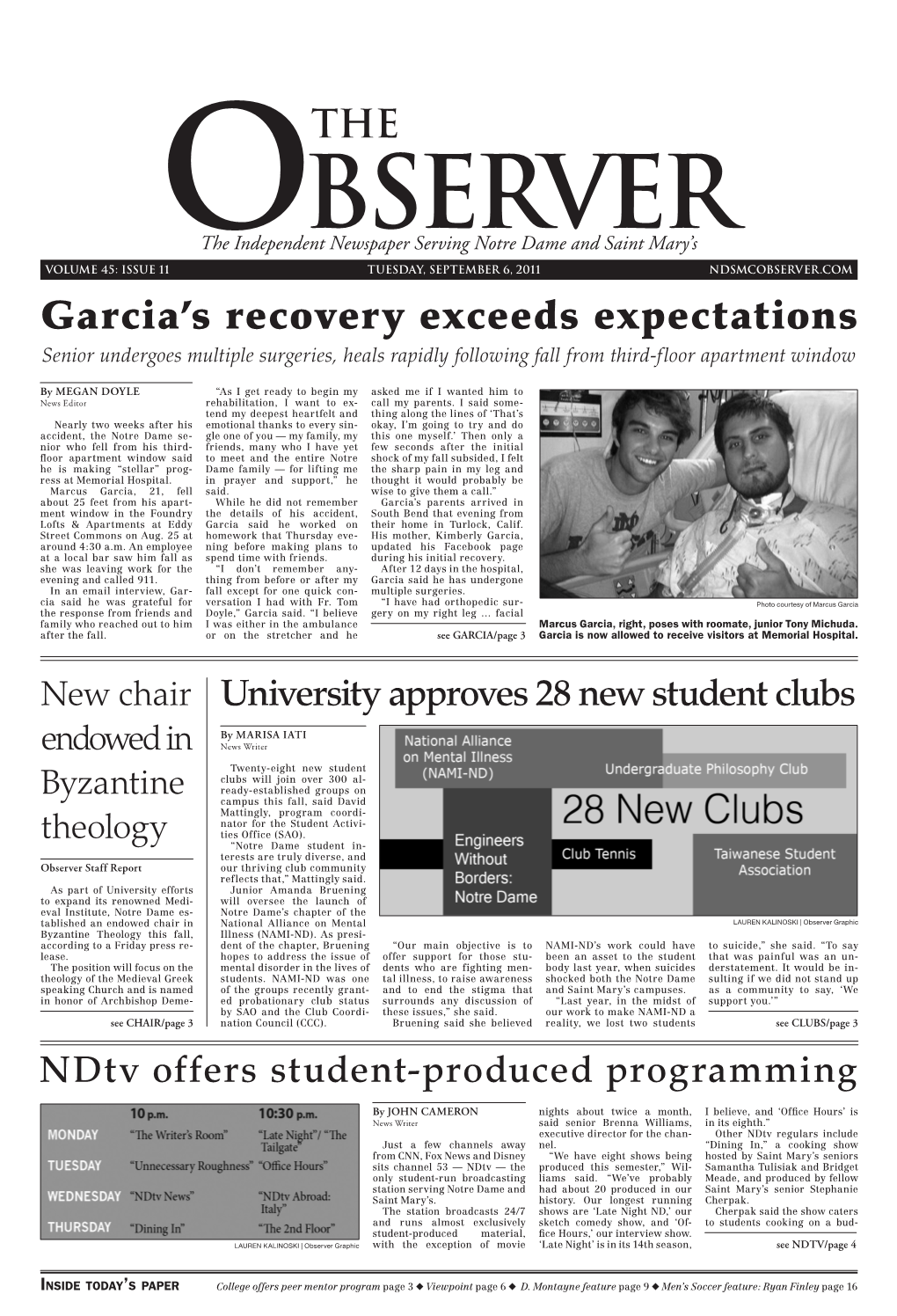 Garcia's Recovery Exceeds Expectations