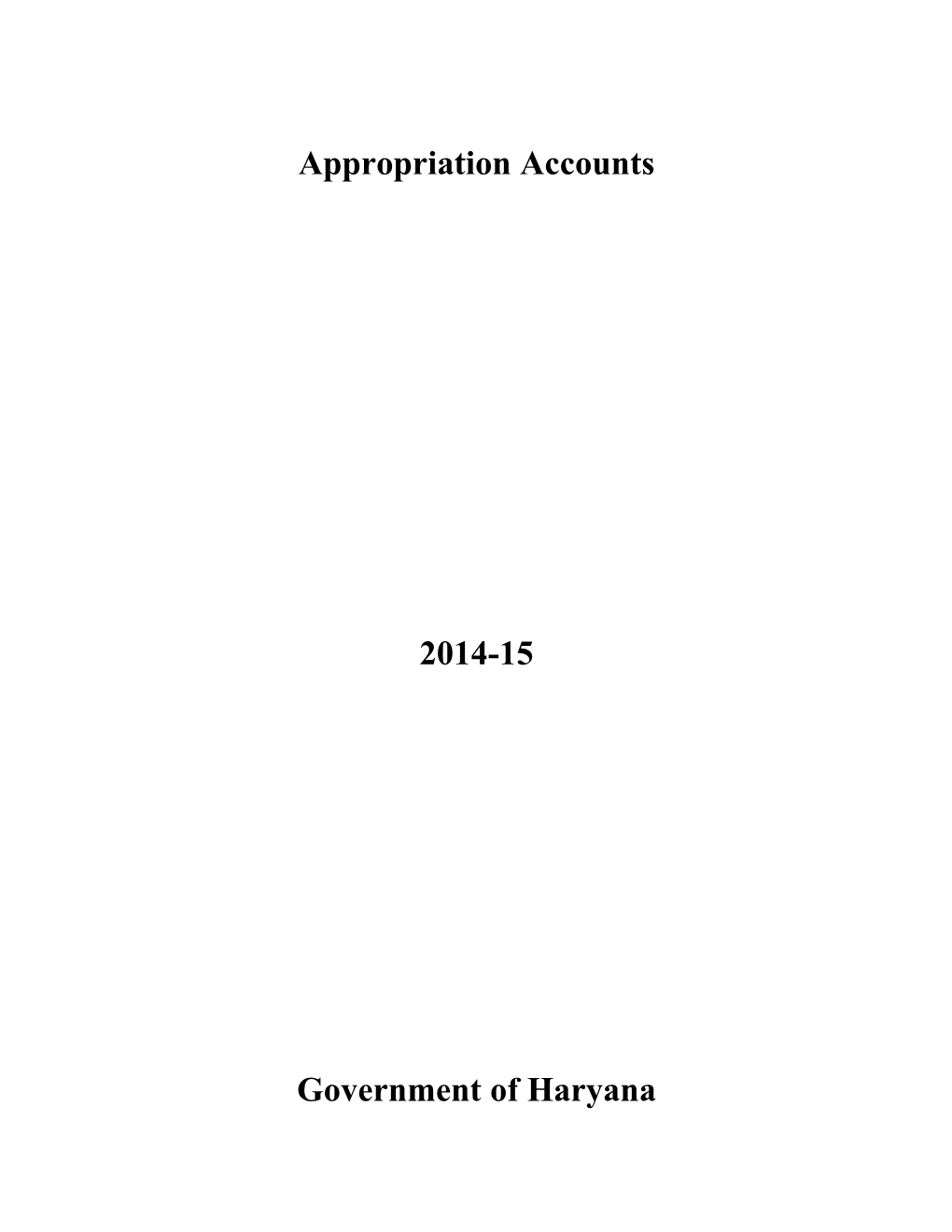 Appropriation Accounts-2014-15