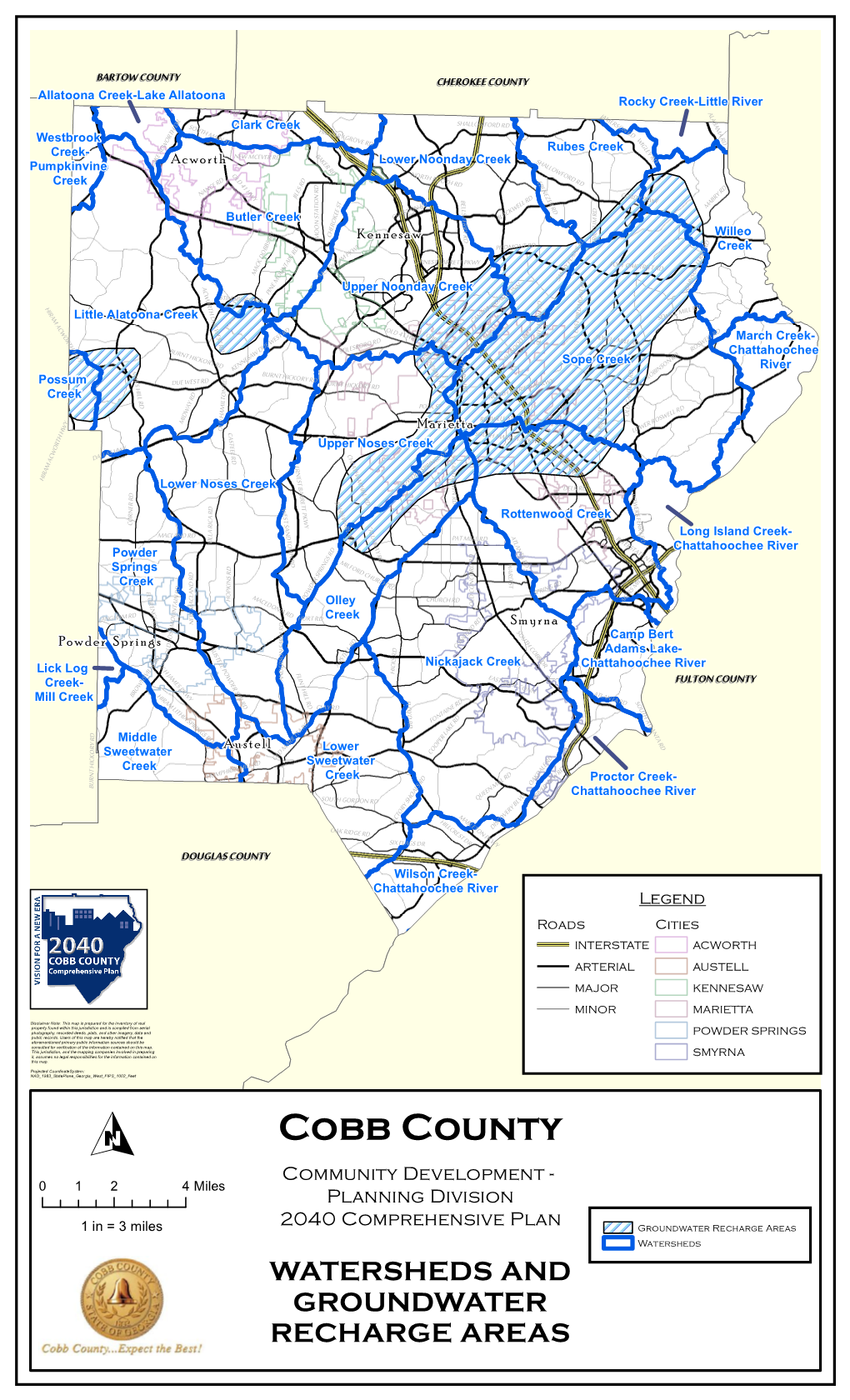 Groundwater Recharge Areas Watersheds WATERSHEDS and GROUNDWATER RECHARGE AREAS