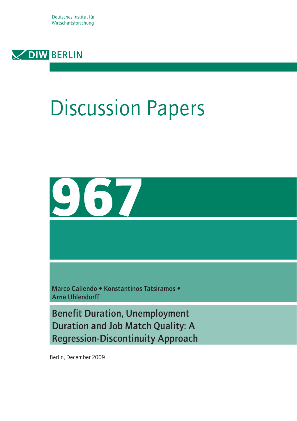 Discussion Papers